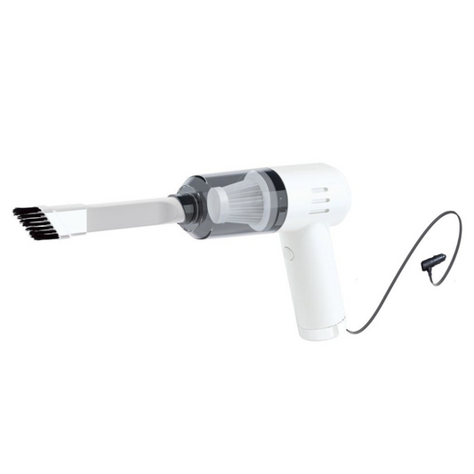 Aspirator Portabil Auto, Flippy, Tip Pistol K7A, Pentru Casa si Masina, Cablu Auto, 36 x 17 cm, Alb - Flippy