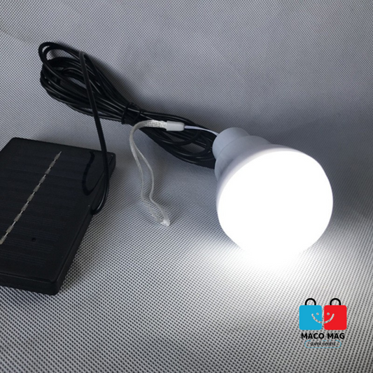 Bec portabil cu panou solar Flippy, pentru camping, utilizare exterior/interior, 3.6V, 400 mAh, 6.2 x 10 cm, alb rece - Flippy