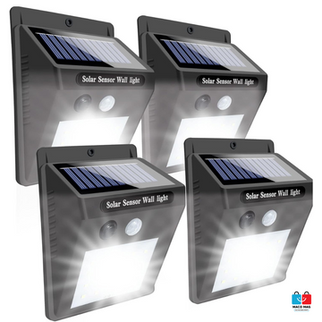 Lampa cu incarcare solara si senzor de miscare pentru exterior, 20 LED cu distanta de inductie, montaj pe perete, fara cabluri, Flippy - Flippy