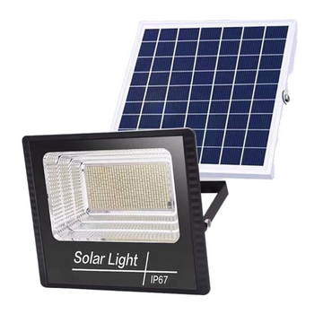 Lampă solară stradală, Flippy, 100 LED, 30 W, cu panou solar, brat de montare inclus - Flippy