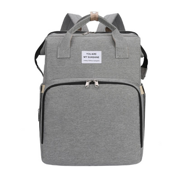 Rucsac Multifunctional pentru Mamici, Flippy, cu Patut Pliabil si Baza de Schimbat, Rezistent la Apa, Capacitate Mare, Usor, Compartimente Multiple - Flippy
