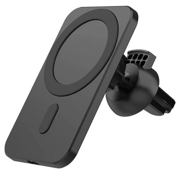 Suport auto cu incarcare wireless tip Magsafe 15W, Flippy, compatibil iPhone, Negru - Flippy